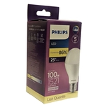 Lâmpada Led Philips Bulbo 13,5w 1521lm Socket E27 Bivolt Selo Procel e INMETRO Equivale 100w