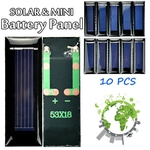 10 pcs 0.5 V 100mA 53 * 18mm Módulo de Painel Solar Celular Bateria Carregador Fotovoltaico